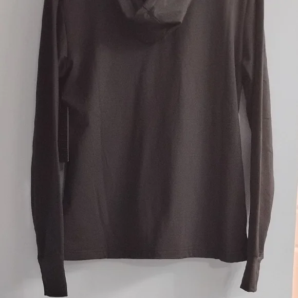 NWT 😍 Bebe Sport Black Hoodie with Blush Pink Logo Size Medium - Picture 7 of 7